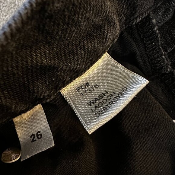 Reformation Jeans Cynthia High Rise Straight Lagoon Destroyed Black 26 - Picture 7 of 12